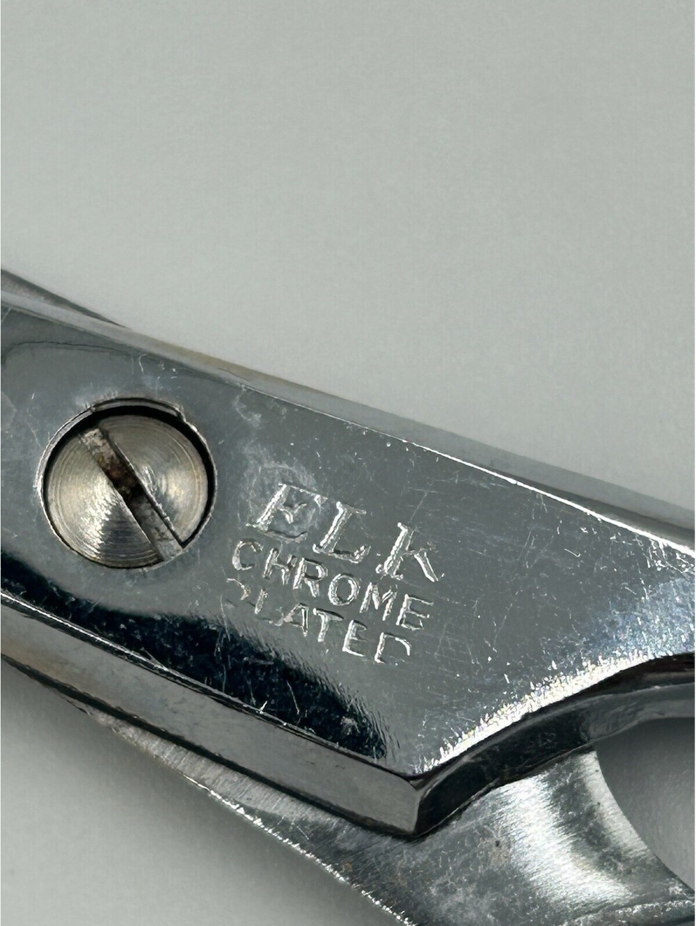 Vintage ELK 7.5” Hot Drop Forged Steel Scissors Shears Made in Italy Tailor Sew - Picture 2 of 7
